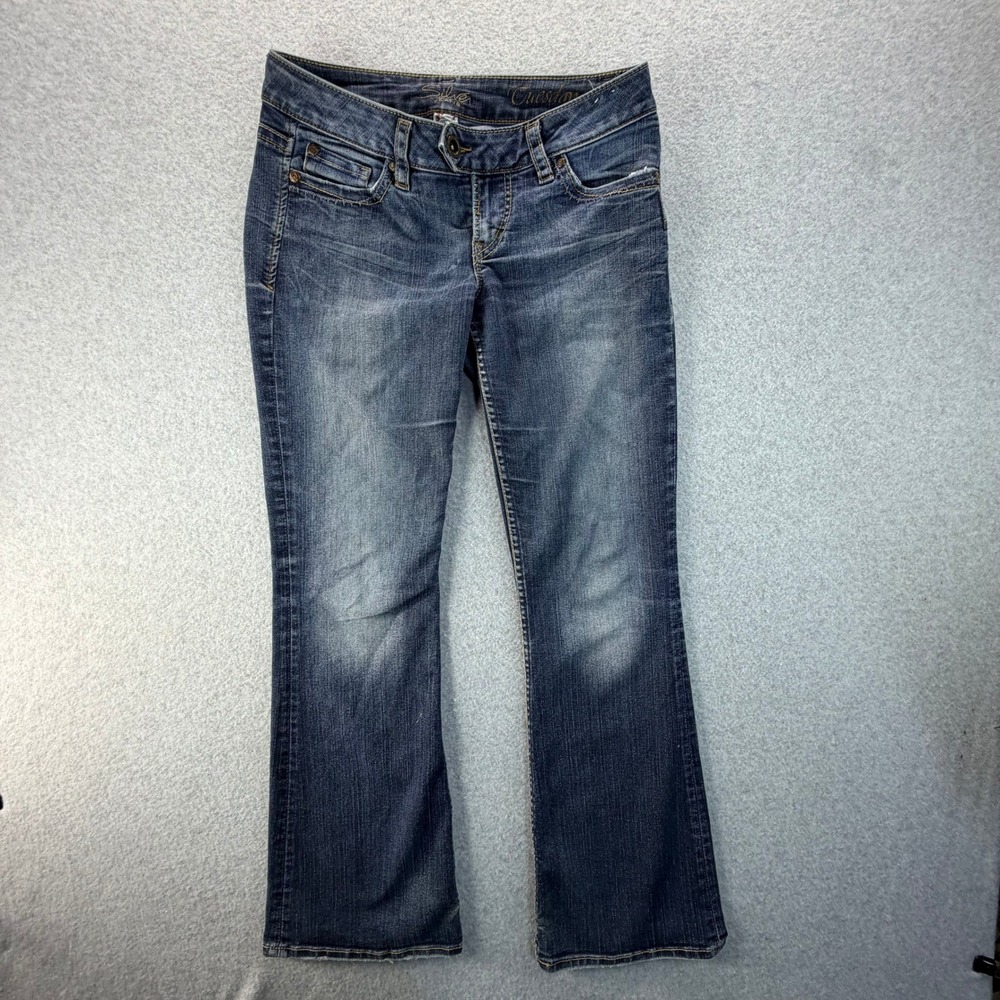 Silver Jeans Tuesday Slim Bootcut Low Rise Dark Wash Denim Blue Jeans 31x31